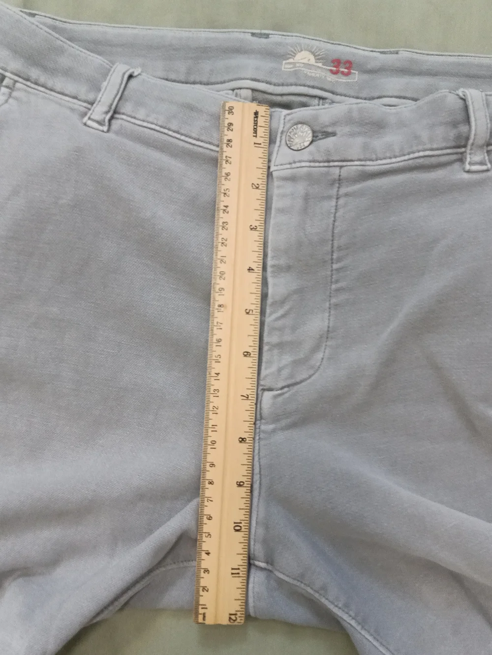 Faherty 33 Stretch Terry Iron Gray Flat Front Chino Cotton Blend Shorts